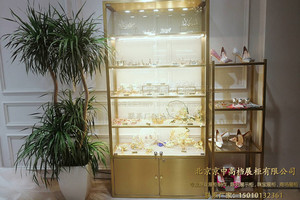 多层玻璃展示柜珠宝首饰化妆品展柜服饰货架奢侈品模型橱窗高立柜