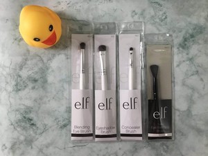 美国 ELF e.l.f.白杆化妆刷眼影刷散粉刷遮瑕刷扇形刷高光眼线笔
