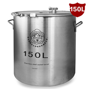 316L不锈钢酿酒桶 自酿酒发酵桶 储酒桶 葡萄酒酿酒罐 酵素桶150L