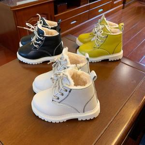 秋冬季0-1-3岁女宝宝学步鞋雪地靴男婴儿软底棉鞋子2岁幼儿加绒