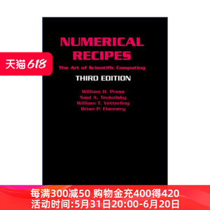 数值分析  英文原版 Numerical Recipes 3rd Edition 第三版 William H. Press 精装 英文版 进口英语原版书籍