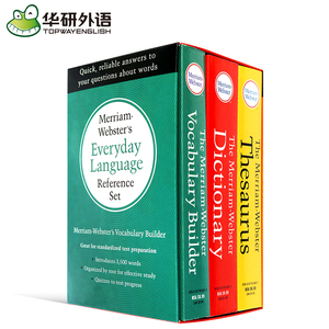 韦氏英语词典字典 词根字典+同义词词典+英语词典英文原版韦小绿Merriam-Webster Dictionary韦氏三宝Thesaurus进口工具书搭小白书