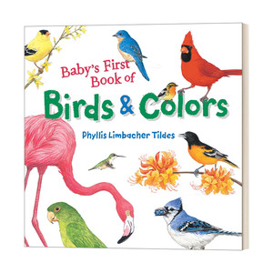 英文原版 Baby's First Book of Birds & Colors 宝宝的第一本关于鸟类与颜色的书 幼儿儿童科普绘本 纸板书 英文版 进口英语书籍