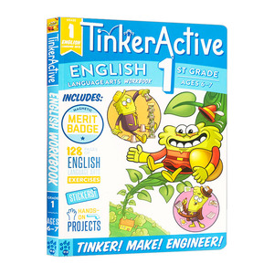 一年级英语语言艺术练习册 英文原版 TinkerActive Workbooks 1st Grade English Language Arts 英文版进口儿童趣味英语辅导书