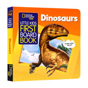 英文原版 National Geographic Kids Little Kids First Board Book Dinosaurs 国家地理 孩子们的第一本纸板书恐龙 进口英语书籍