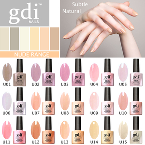 GDi Nails Nude Pastel Colours Range UV LED Gel Nail Polish
