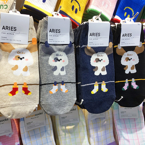 韩国进口女袜子东大门可爱小兔子短筒袜卡通小动物矮腰袜G067