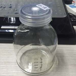 密封透气玻璃组培瓶 240/350/ 370/ 650ml  压口瓶含硅胶塞650ml