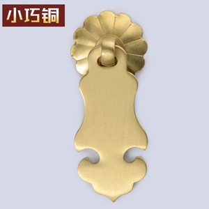 新中式纯铜拉手单孔酒柜橱柜门把手现代简约金色小拉手鞋柜把手