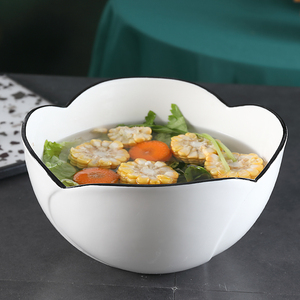 创意陶瓷碗米饭碗甜品碗纯白色韩式日式碗家用面碗汤碗水果碗包邮
