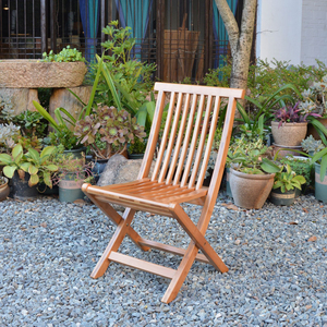 折叠椅实木靠背椅家用餐椅创意现代简约便携休闲椅纳凉椅庭院椅竹