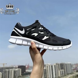 NIKE耐克FreeRun2男子赤足减震防滑透气轻便低帮跑步鞋DQ8977-001