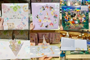 香港迪士尼乐园达菲朋友们迪士尼公主米奇与朋友们签名本卡通文具