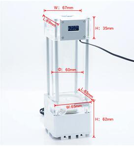 电脑分体水冷泵箱一体式水泵水箱VA液晶屏温显可调方向