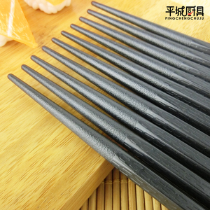 六角合金筷子非不锈钢家用防霉快子耐温骨瓷非实木防滑10双家庭装