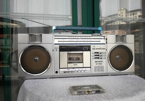 夏普GF7500Z单卡4波段高保真收录机品相好功能正常收音好声音清脆