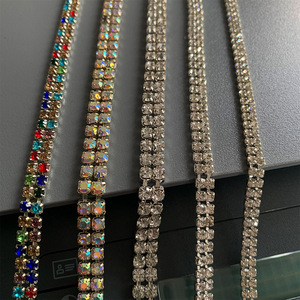 双排水钻爪链钻石链条钻链DIY水钻宝石钻玻璃钻服装辅料手缝钻