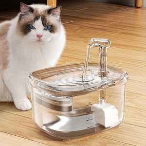 猫咪饮水机自动循环流动宠物饮水器不插电小猫喝水水盆狗狗喂水碗