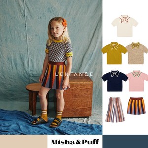 ■LENFANCE 现货 misha puff 24SS 儿童早春针织T恤半身裙喇叭裤