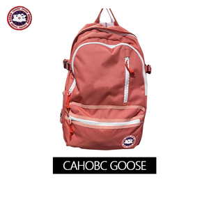 加拿大CAHOBC GOOSE大鹅双肩包男女帆布红色儿童大小学生书包背包