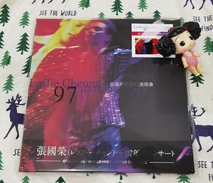 现货 张国荣 跨越97演唱会 2LP黑胶唱片 红紫双彩胶 限量编号
