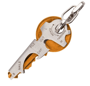 多功能钥匙夹 挂扣不锈钢8合1应急用品钥匙圈挂件随身万能小工具