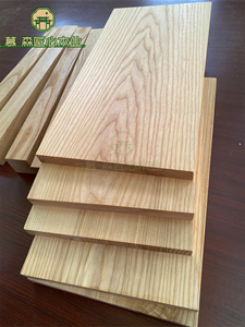 水曲柳白蜡木原木木料木方木板定制实木板材吧台桌面楼梯踏步板