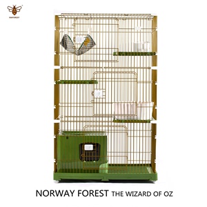 摩登生活挪威森林猫笼子超大自由空间家用别墅两层双三层大号猫舍