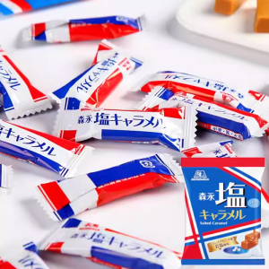 森永岩盐太妃糖日本进口软糖焦糖牛奶海盐糖果婚糖喜糖网红零食