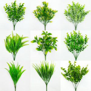 单束假花插花植物仿真绿植塑料花草客厅背景植物墙面装饰绿萝摆件