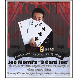 魔术道具换牌高手Joe MontiS三张大牌舞台三公大牌转移术扑克互动