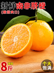 夏橙8斤新鲜水果当季时令现摘橙子手剥冰糖甜橙整箱5