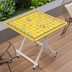 户外折叠桌餐桌中国象棋棋盘桌小桌子正方型简易家用小户型出租屋