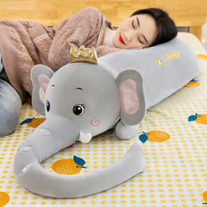 超萌可爱长鼻子大象毛绒玩具公仔小象超软趴款抱枕儿童睡觉玩偶女