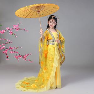 王母娘娘演出服儿童贵妃古装拖尾皇后女童唐朝仙女公主汉服中国风