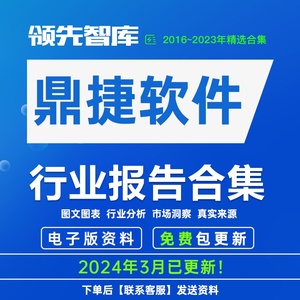 2023年鼎捷软件企业专题研究报告市场调研合集资料