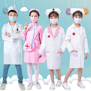 儿童医生护士白大褂舞蹈表演服角色扮演服装幼儿园演出服秋冬
