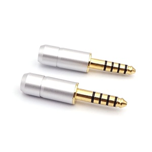 纯铜4.4mm平衡插头适用于索尼4.4mm平衡耳机DIY升级线插头简约款