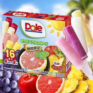 日本进口乐天Dole都乐水果口味冰棒盒装葡萄味棒冰菠萝雪糕冰淇淋