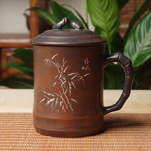 广西钦州坭兴陶茶具茶杯定制个人专用杯子陶瓷紫砂陶杯水杯办公杯