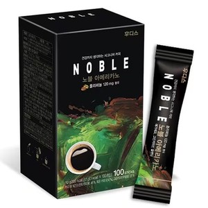 韩国进口ILDONG日东foodis速溶NOBLE美式黑咖啡无糖无奶油100条1g