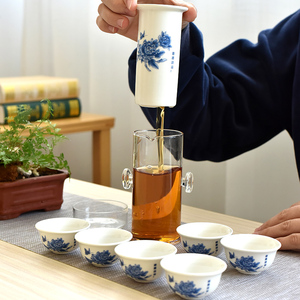 红茶泡茶壶茶水分离冲茶器陶瓷泡茶杯子家用简约功夫茶具泡茶神器