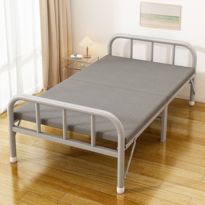 折叠床家用单人床1米2成人铁艺硬板床出租屋陪护床办公室午休床
