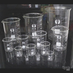 玻璃烧杯可加热耐高温小量杯5毫升带刻度的容器1000ml实验室透明