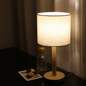简约日式 床头卧室书桌 温馨暖光喂奶 可调节木质 创意小台灯
