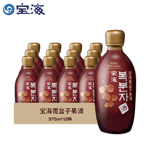 宝海覆盆子果酒韩国原装进口配制酒韩国进口树莓酒375ml女士果酒