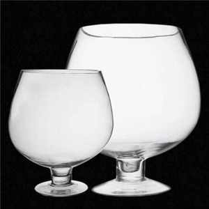 加大玻璃杯子造景扎啤杯摆件高脚斗酒喝酒道具客厅桌上防养鱼缸