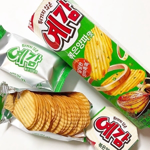 韩国进口好丽友波浪薯片非油炸烤土豆片膨化网红休闲食品零食小吃