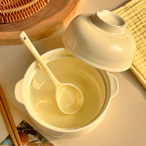 泡面碗带盖宿舍用学生寝室个人专用碗加筷子汤碗可爱家用陶瓷餐具