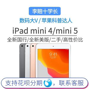 李赔十学长/苹果iPad mini5 mini4平板电脑 原装插卡WiFi版二手